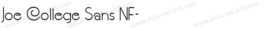 Joe College Sans NF字体转换